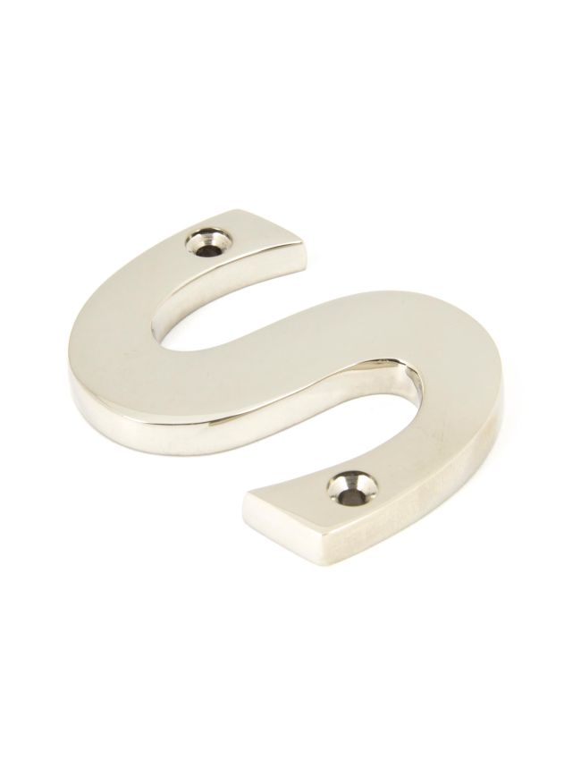 Polished Nickel Letter S