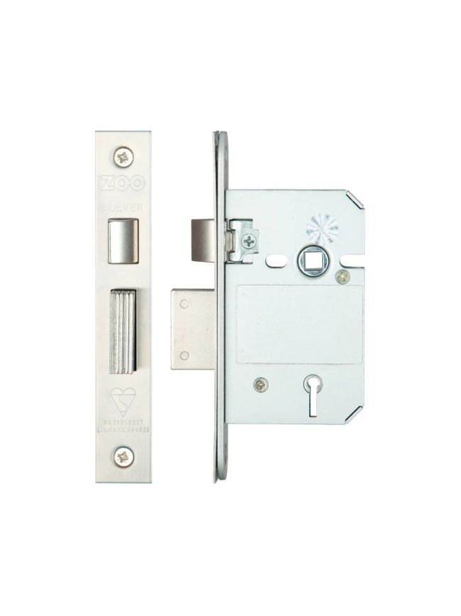 Zoo Hardware British Standard 5 Lever Sashlock - 64mm - Satin Stainless