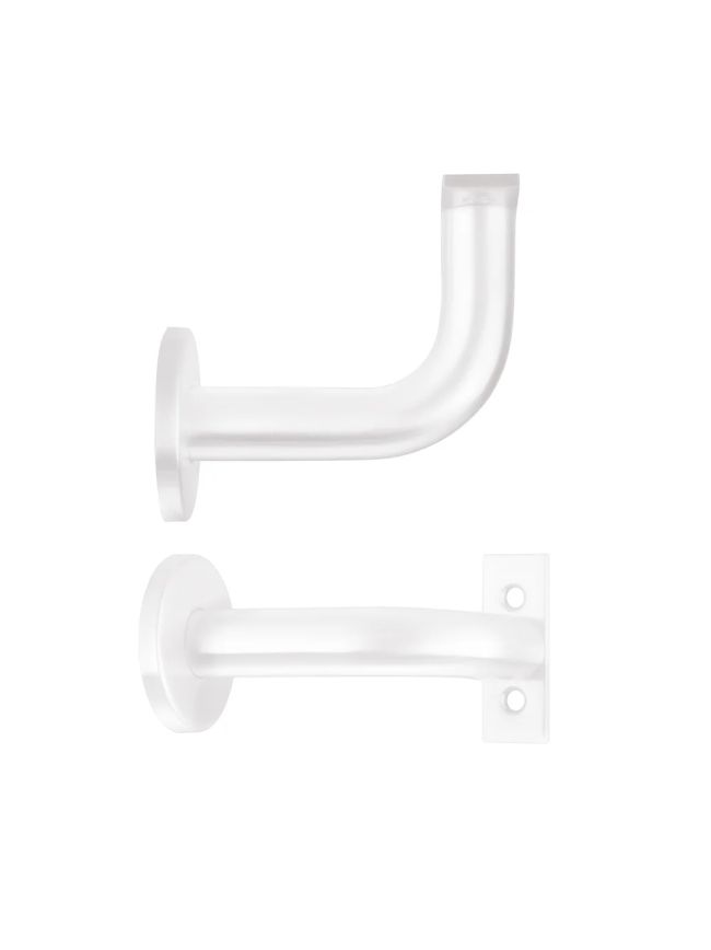 Zoo Hardware Handrail Bracket (Concealed) SSS - 3" - Powder Coat White