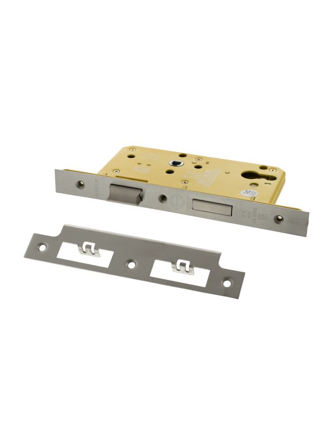 Atlantic DIN Heavy Duty Euro Profile Sashlock Double Throw 60mm backset - Matt Gun Metal