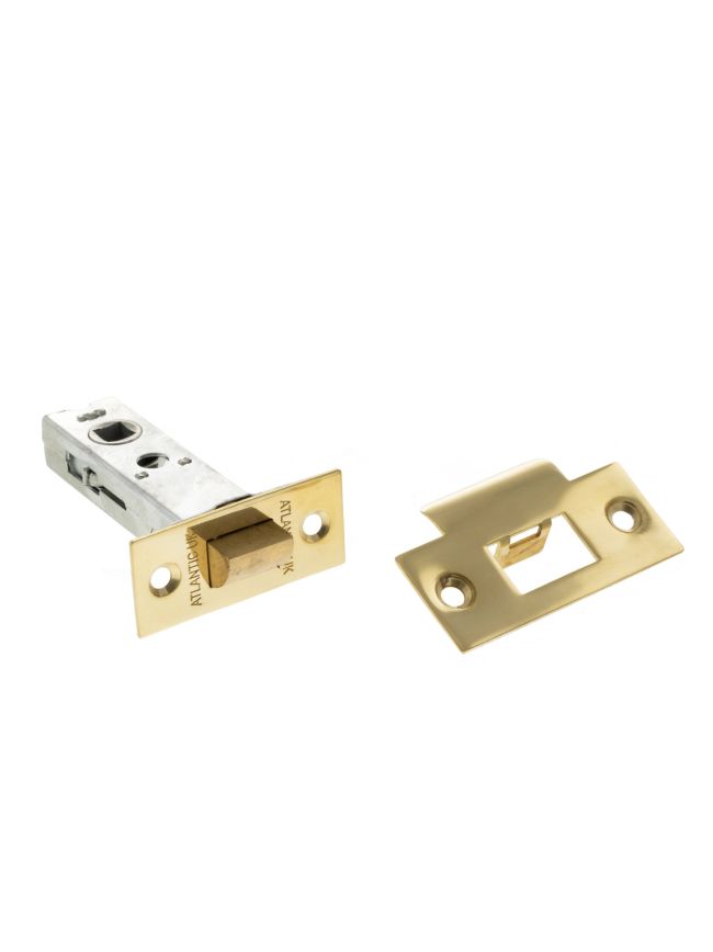 Atlantic Heavy Duty Bolt Through Tubular Latch 3'' - Raw Brass