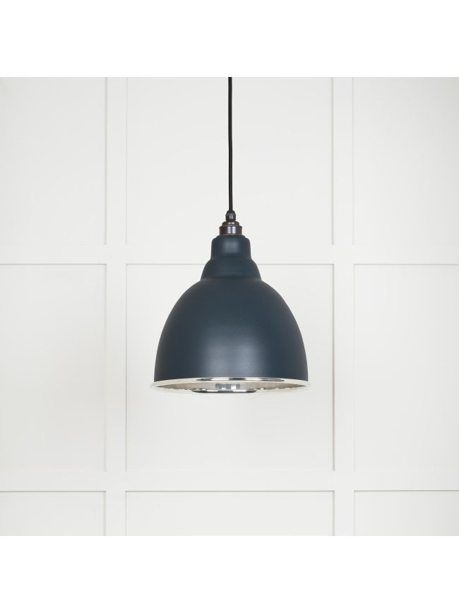 Smooth Nickel Brindley Pendant in Soot