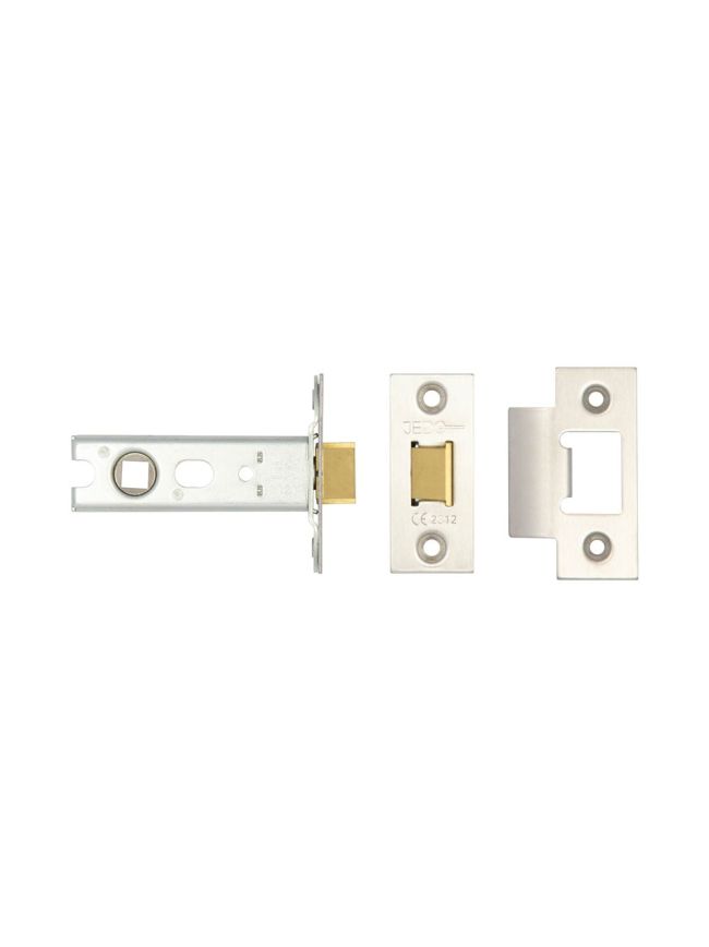 Jedo Heavy Duty Tubular Latches - 45 Degree Short Travel 76mm Satin Stainless Steel - By Frelan Hardware - JL-HDT76SS