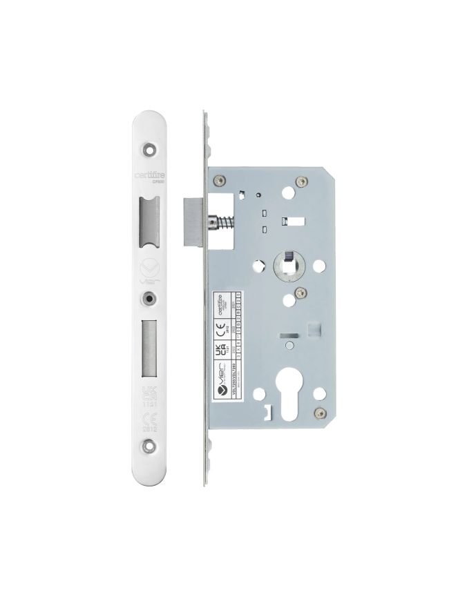 Zoo Hardware 2 Piece - DIN euro sashlock - 72mm c/c - backset 55mm - radius - Stainless Steel
