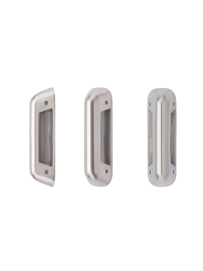 Zoo Hardware Anti Ligature Pull Handle 100mm CTC (150mm) Back to Back Fix (When using 1 x ZS-ALP100GS-SSS + 1 x ZS-ALP100BF-SSS)- Satin St. Steel - Half Set - Stainless Steel