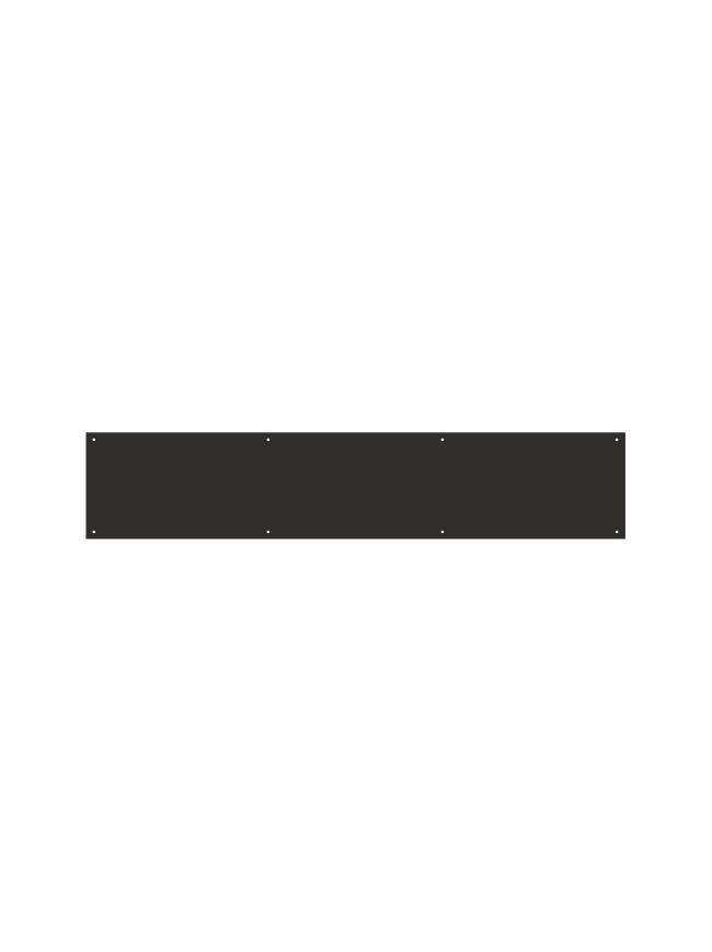 Zoo Hardware Kick Plate - Square - PCB - Powder Coat Black