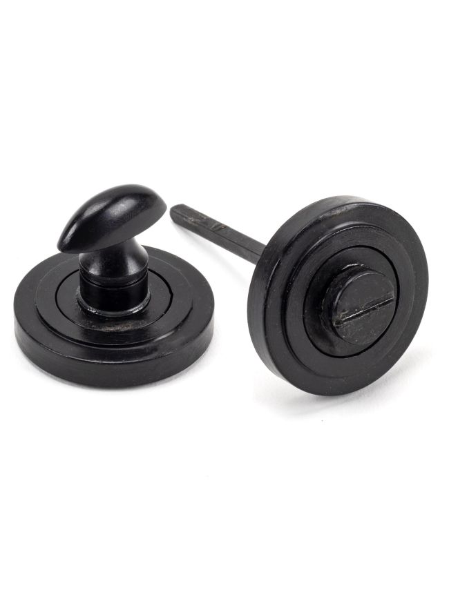External Beeswax Round Thumbturn Set (Art Deco)