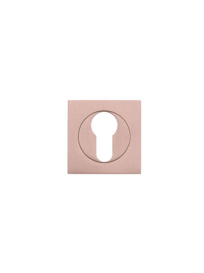 Zoo Hardware Square euro profile escutcheon - Tuscan Rose Gold