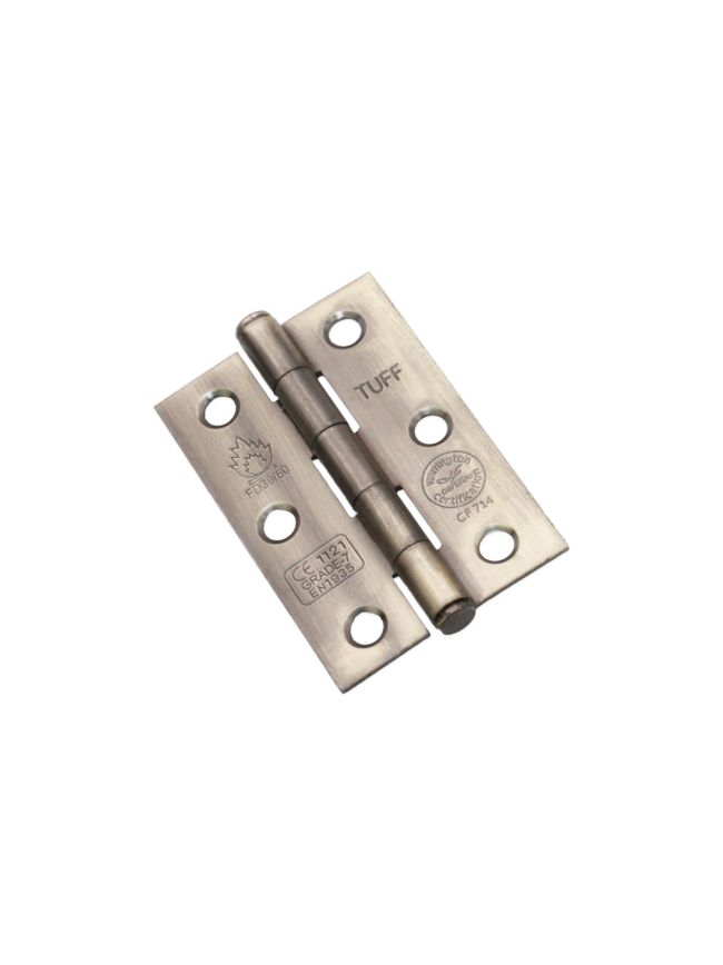 CE7 Mild Steel BB Butt Hinge - Antique Brass