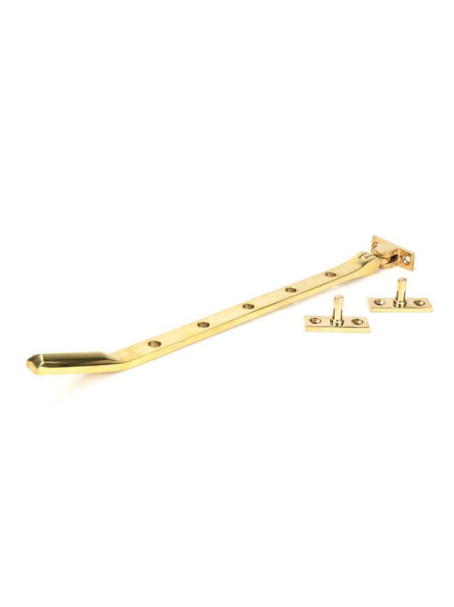 Polished Brass Art Deco 12" Stay