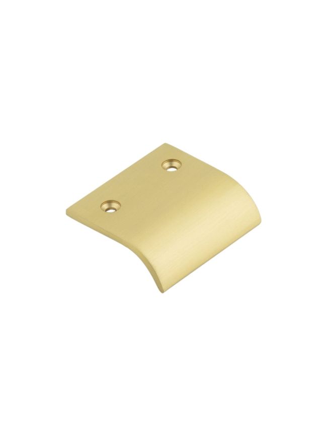 Burlington 50mm Satin Brass Curved Edged Pull - By Frelan Hardware - BUR920SB