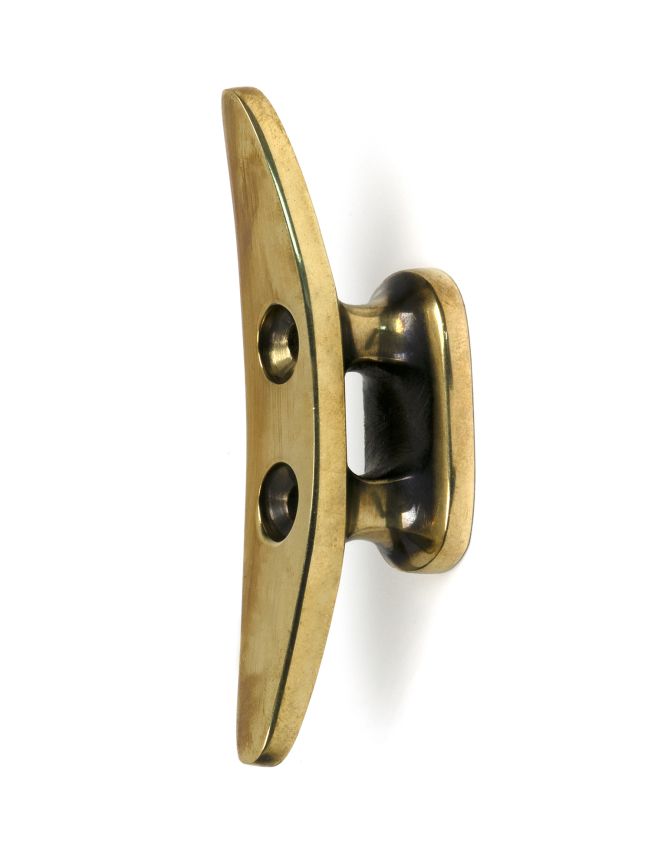Aged Brass Marine Cleat Hook