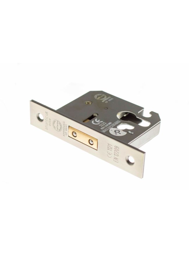 Atlantic Euro Deadlock [CE] 2.5" - Matt Gun Metal