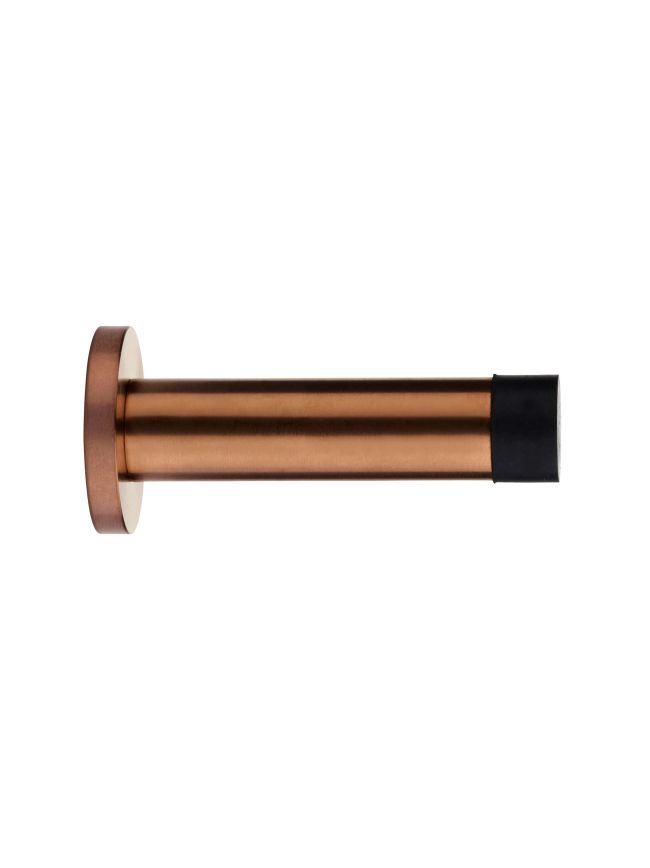 Zoo Hardware Door stop - cylinder - 70mm projection with rose - Bronze