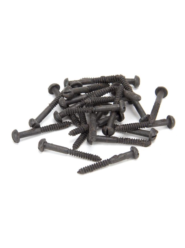 Beeswax 10 x 1 1/2" Round Head Screws (25)