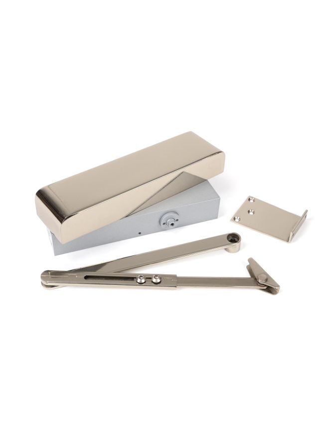 Polished Nickel Size 2-5 Door Closer & Cover