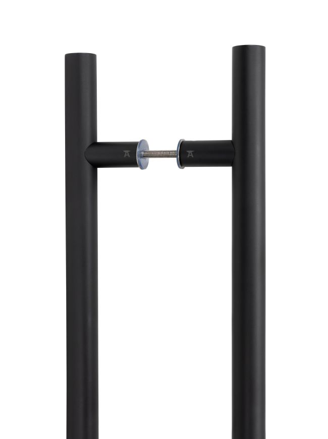 Matt Black SS (316) 1.5m T Bar Handle B2B Fix 32mm Ø