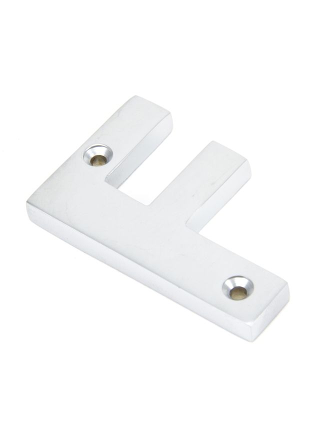 Satin Chrome Letter F