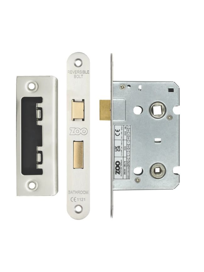 Zoo Hardware Bathroom Lock - Stainless Steel