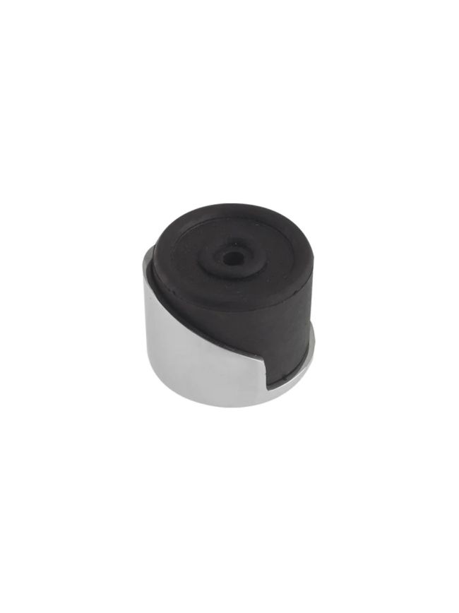 Zoo Hardware Round Floor Mounted Door Stop - Polished Chrome