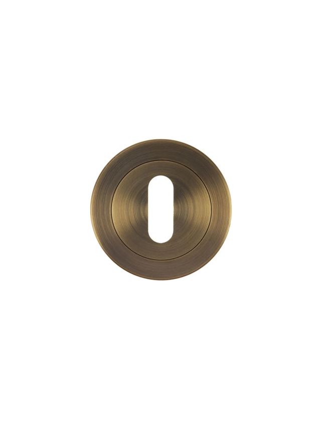 Zoo Hardware Escutcheon standard profile - Antique Brass