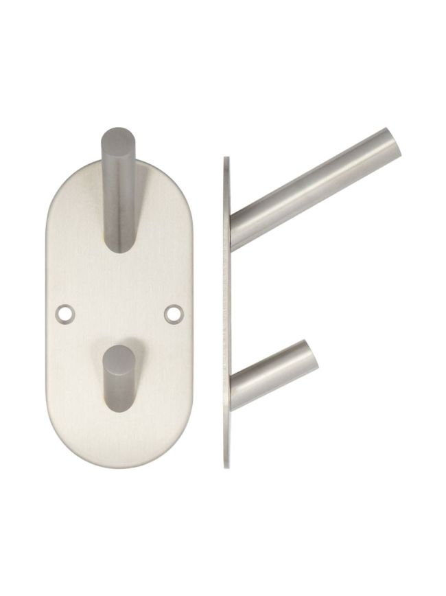 Stainless Steel Hat & Coat Hooks 90x45mm Satin Stainless Steel - By Frelan Hardware - JSS902B