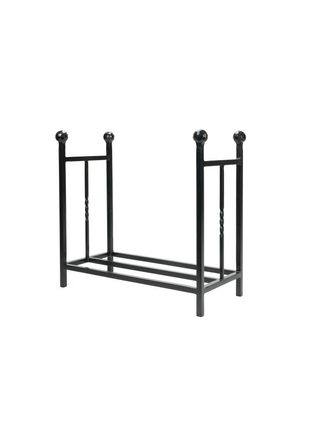 Matt Black Rectangular Log Holder