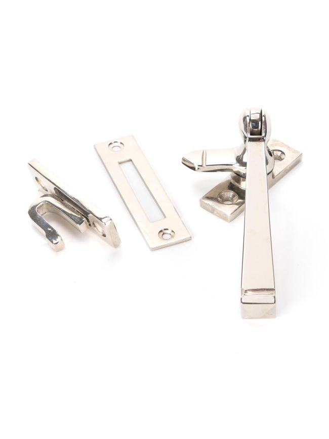 Polished Nickel Locking Avon Fastener