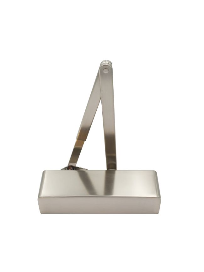 Zoo Hardware Size 2-4 Door Closer - Satin Nickel