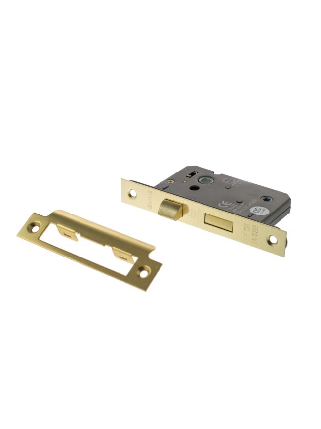 Atlantic Bathroom Lock [CE] 2.5" - Polished Brass