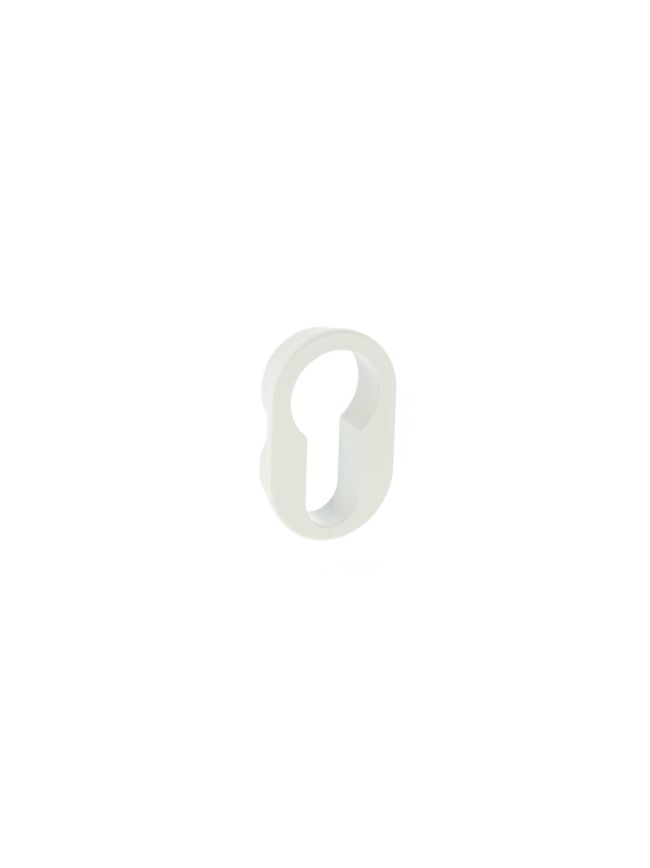 Forme Concealed Rose Euro Escutcheons Round - White (Pair)
