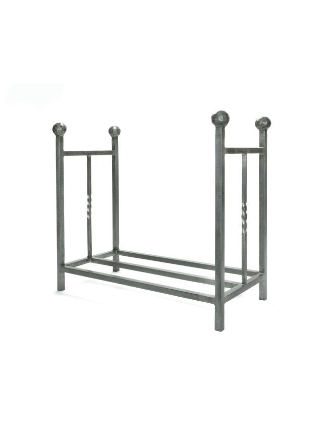 Pewter Rectangular Log Holder