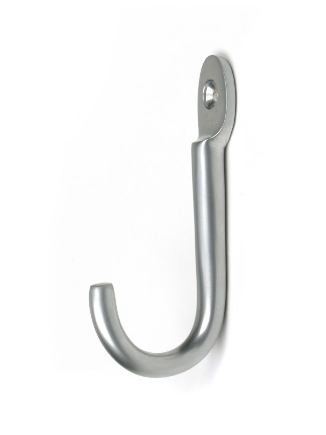 Satin Chrome Traditional Coat Hook