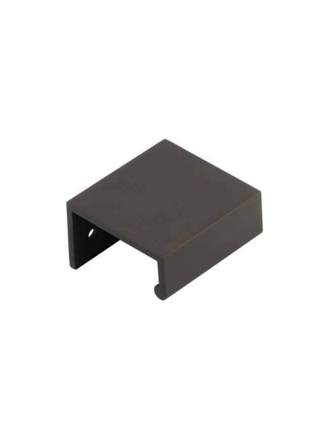 Burlington 50mm Dark Bronze Angled Edge Pull - By Frelan Hardware - BUR910DB