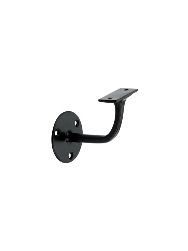 Brass Handrail Bracket Matt Black