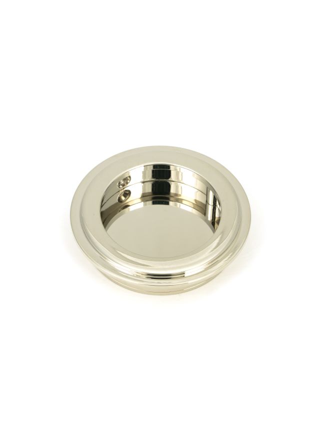 Polished Nickel 60mm Art Deco Round Pull