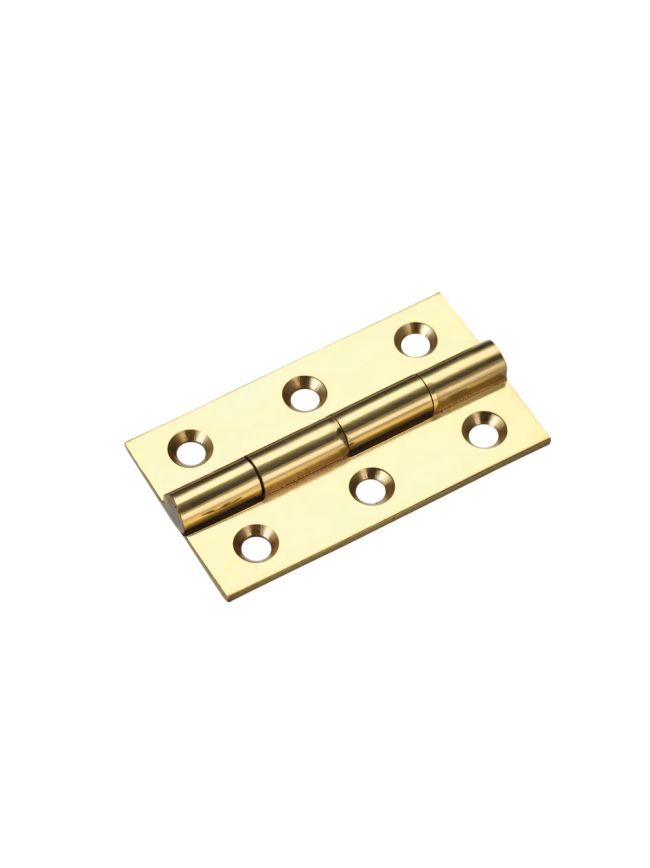 Zoo Hardware Solid drawn brass butt hinge - 50 x 28 x 1.5mm - Polished Brass