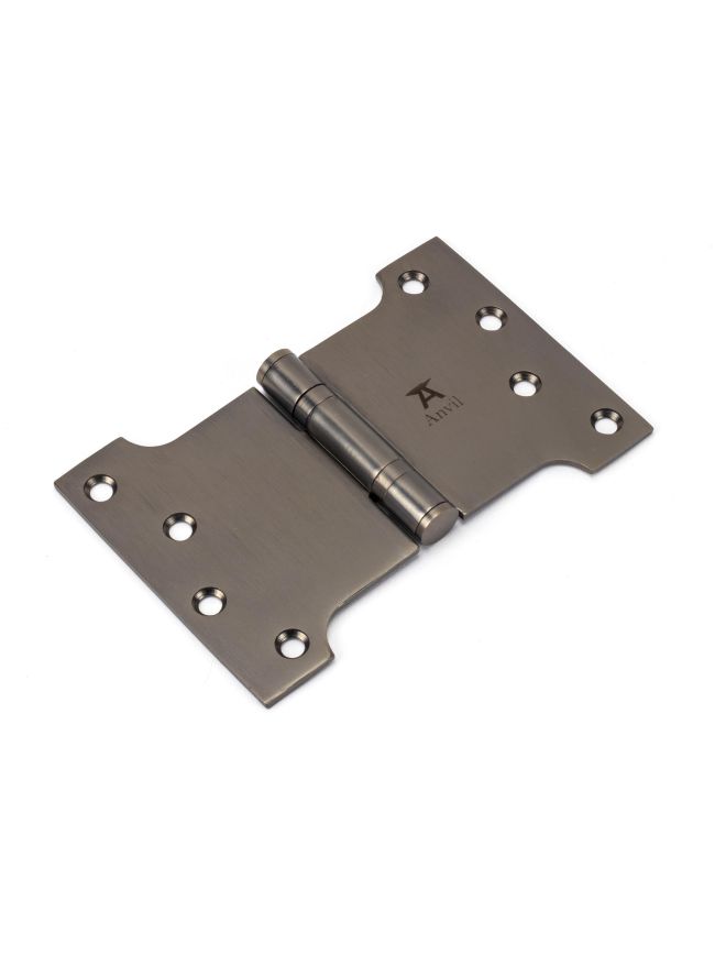 Aged Bronze 4" x 4" x 6" Parliament Hinge (pair) ss