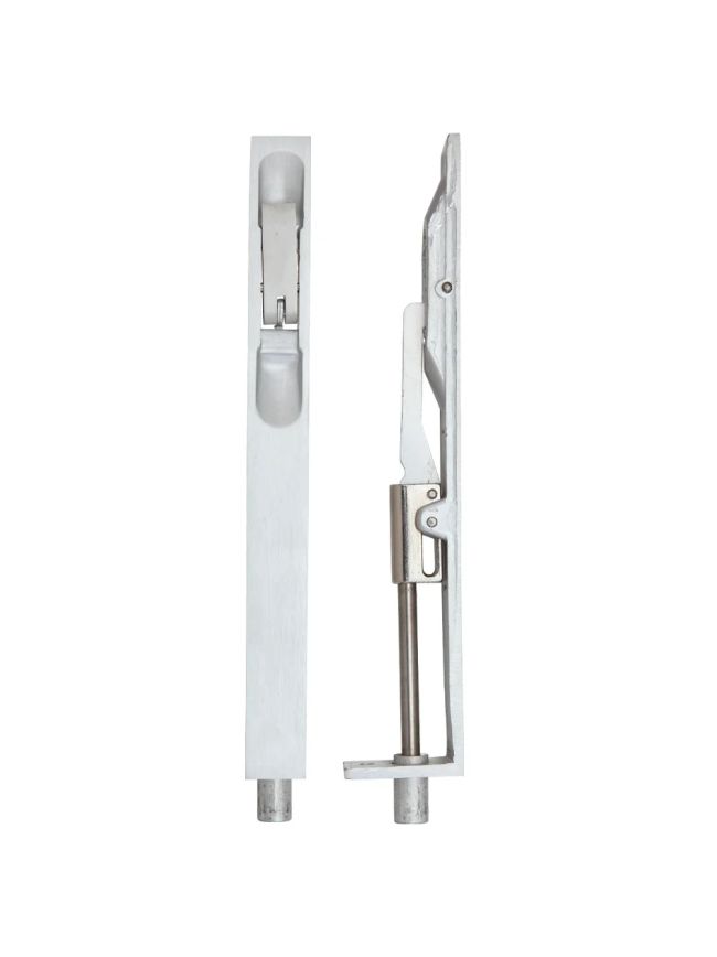 Zoo Hardware Lever Action Flush Bolt 20 x 200mm - Satin Aluminium