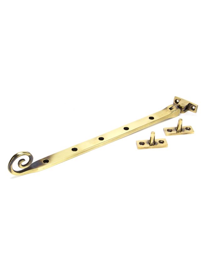 Aged Brass 12" Monkeytail Stay