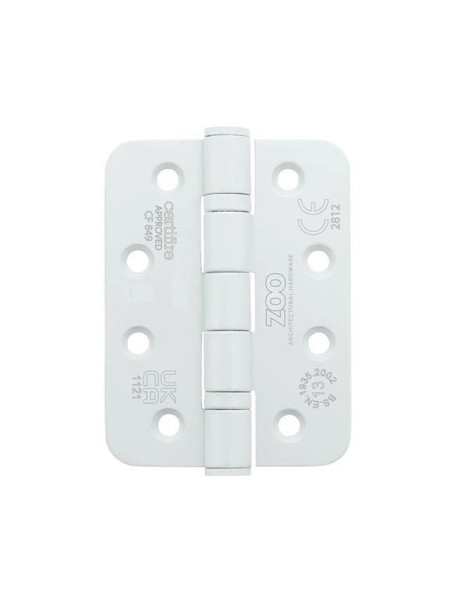 Zoo Hardware Grade 13 Ball Bearing Hinge - SS201 - Radius - CF849 - White