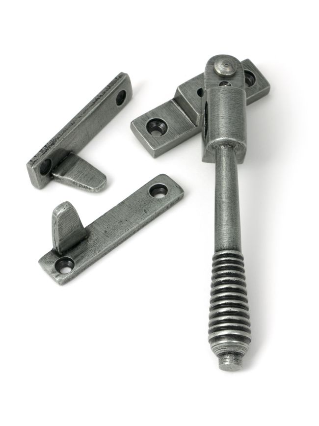 Pewter Night-Vent Locking Reeded Fastener