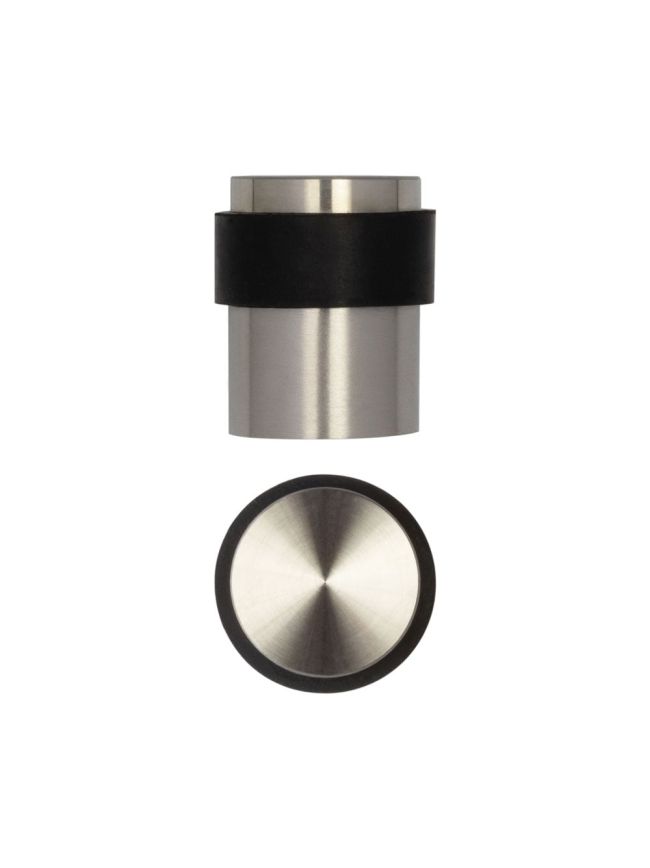 Stainless Steel Floor Mounted Door Stops 40x35mm Satin Stainless Steel - By Frelan Hardware - JSS06