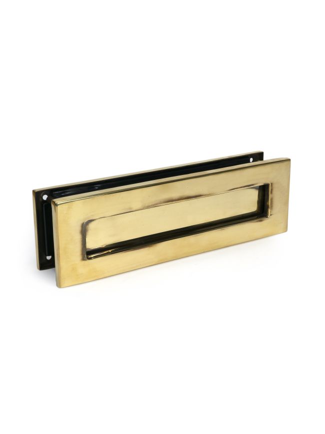 Aged Brass Traditional Letterbox