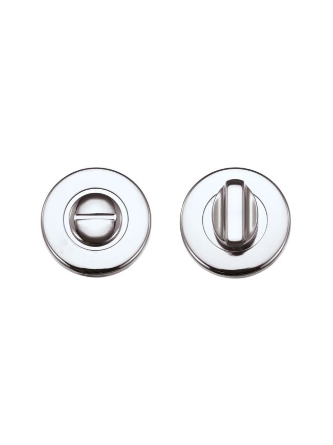 Zoo Hardware Turn and release on round rose - Polished Chrome