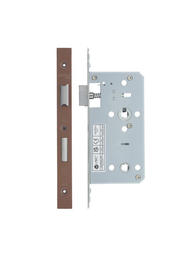 Zoo Hardware 2 Piece - DIN bathroom - 78mm c/c - backset 55mm - Bronze