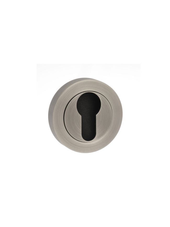 Old English Euro Escutcheons - Matt Gun Metal (Pair)