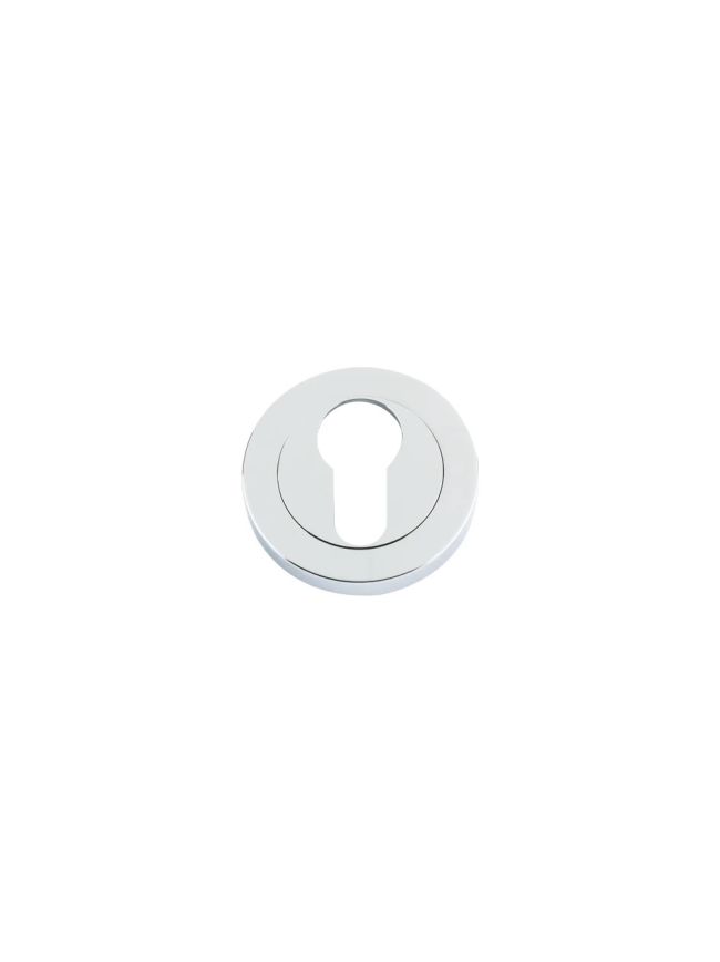 Zoo Hardware Euro profile round escutcheon - Polished Chrome