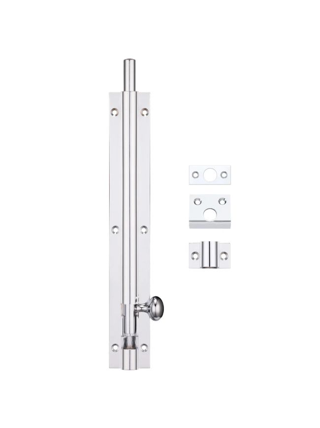 Zoo Hardware Architectural Barrel Bolt 200mm x 30mm - Chrome