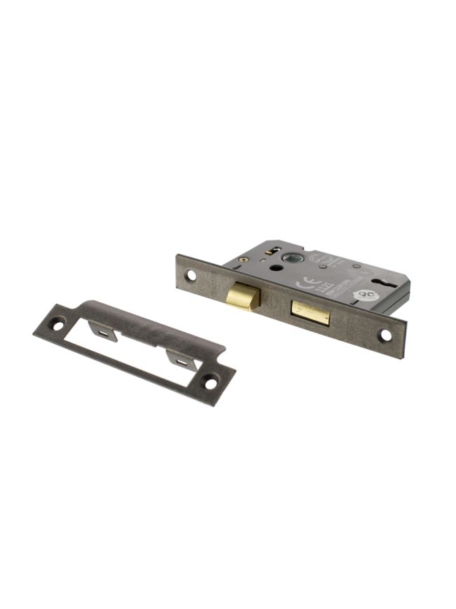Atlantic 3 Lever Key Sashlock [CE] 2.5" - Distressed Silver